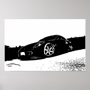 Poster Position avant de Nissan 350z