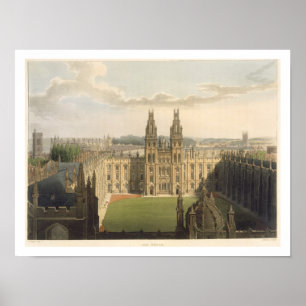 Poster Position extérieure de toute l'université d'âmes,