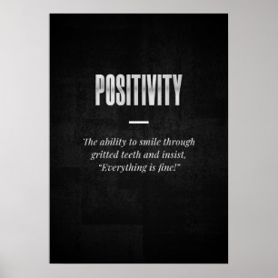 Poster Positivité