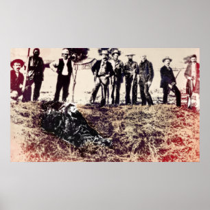 Poster Posse devient hors-la-loi 1893 - Visalia Californi