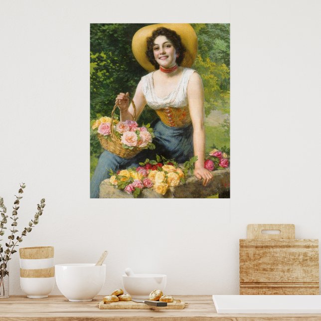 Poster Posséder une pièce d'art romantique italien (Cuisine)