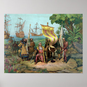 Poster Possession de prise de Columbus du nouveau pays
