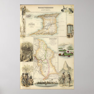 Poster Possessions britanniques sur la Côte Est du nord