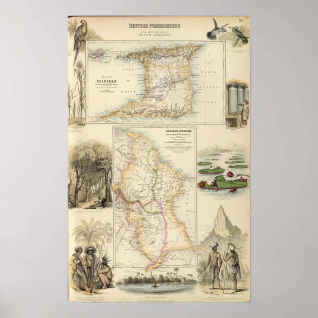 Poster Possessions britanniques sur la côte nord-est (Devant)