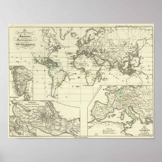 Poster Possessions des Espagnols (Devant)