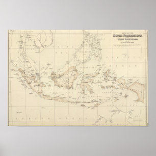 Poster Possessions néerlandaises dans l'archipel indien
