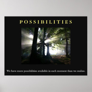 Poster Possibilités Citer Motivation Art Inspirationnel