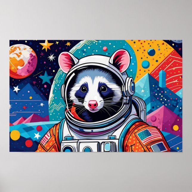 POSTER POSSUM-AUX ÉTOILES ET AU-DELÀ DE 3 (Devant)