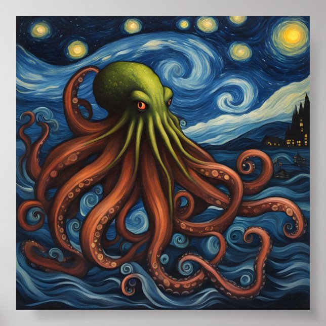 Poster Post-impressionnisme de Cthulhu (Devant)