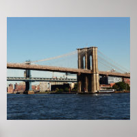 POSTE DE PONT BROOKLYN À NEW YORK