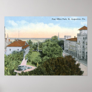 Poster Poste Park, St. Augustine FL Vintage