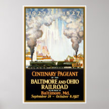 Poste Vintage voyage "Baltimore et Ohio"