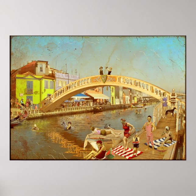 Poster Póster A Ponte dos Carcavelos de Aveiro (Portugal) (Devant)