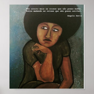 Poster Pôster Angela Davis