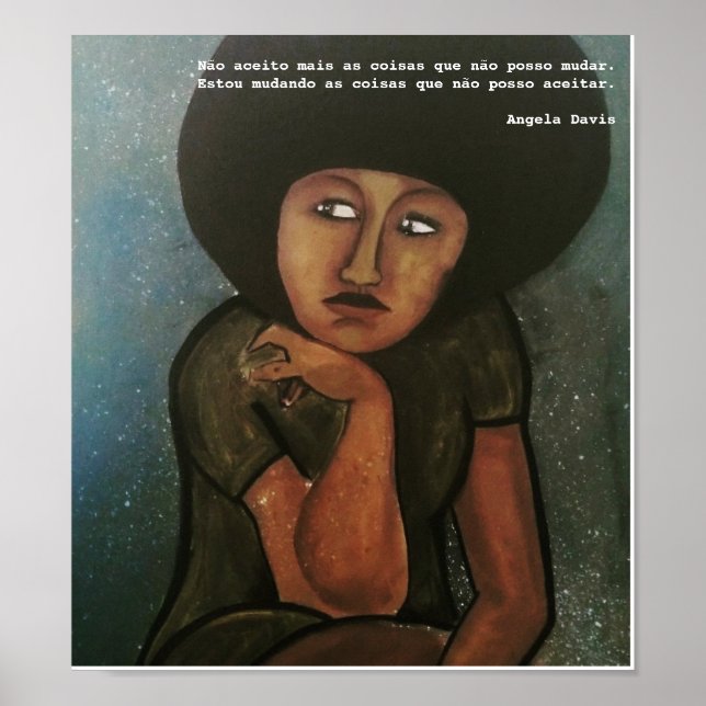 Poster Pôster Angela Davis (Devant)