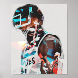 Poster Póster anthony edwards, baloncesto, sport