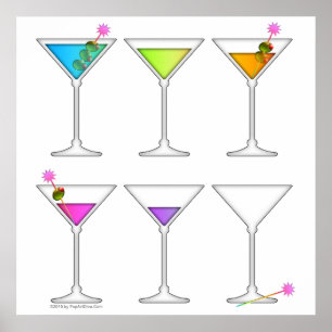 Poster Poster, Art - MARTINIS, Aller, Aller, Partir
