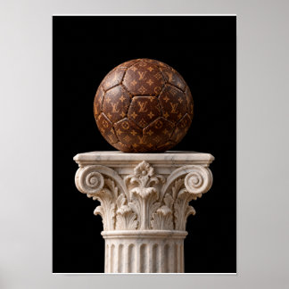 Poster Póster Balón Vintage Clásico