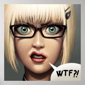 Poster POSTER/CANVAS IMPRIMER ・ wtf? !