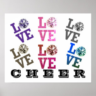 Poster Poster-Cheer LOVE LOVE LOVE LOVE