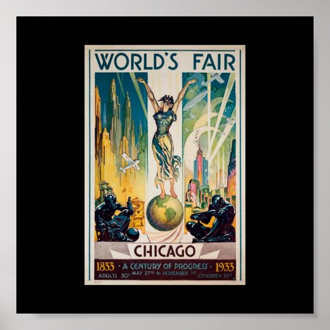 Poster Poster-Chicago World's Fair Century of Progress 3 (Devant)