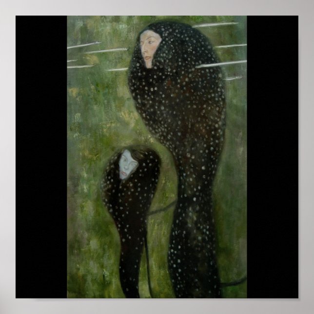 Poster Poster-Classic Art-Klimt-Mermaids (Devant)