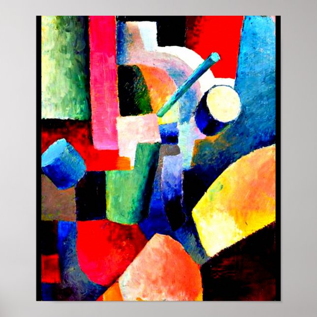 Poster Poster-classique/Vintage-août Macke 120 (Devant)