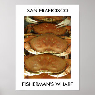 Poster Poster, CRAB, SAN FRANCISCO, QUAI DE PÊCHEUR