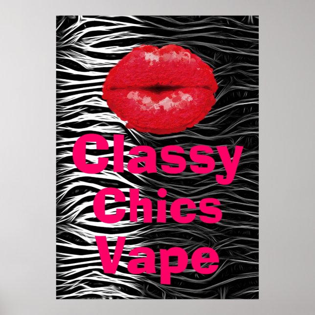 Poster poster de animal Classy Chics Vape Premium (Devant)