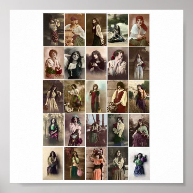 Poster Poster-Femmes Tsiganes-Vintages (Devant)