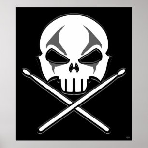 Poster-Poster für Heavy Metal Drummer Poster Deko