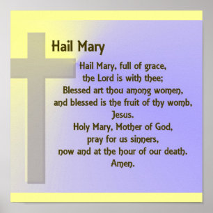 Poster Poster-Hail Mary Prière