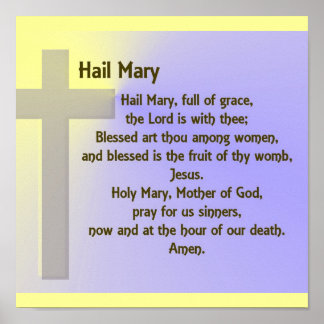 Poster Poster-Hail Mary Prière