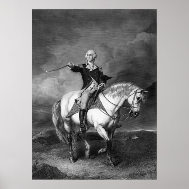 Poster Poster/imprimé George Washington Salute (Devant)