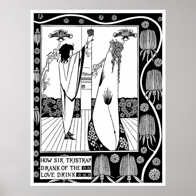 Poster Poster/Imprimer : Beardsley - The Love Drink (Devant)