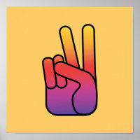 Poster/Imprimer des signes main de paix