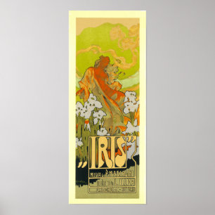Poster Poster/Imprimer : Iris - Art Nouveau