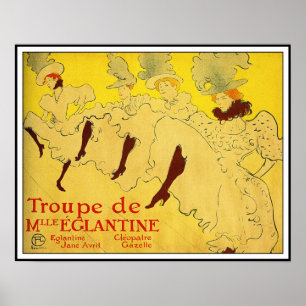Poster Poster/Imprimer : Lautrec - Troupe de Mlle Eglanti