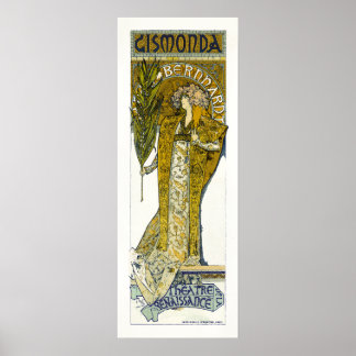 Poster Poster/Imprimer : Mucha - Sarah Bernhardt - Gismon