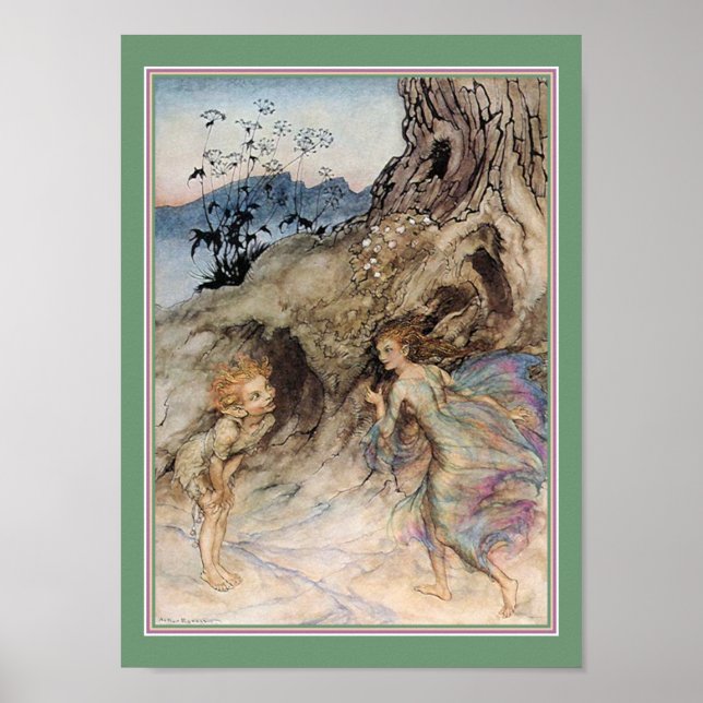 Poster Poster/Imprimer : Puck et une fée (Devant)