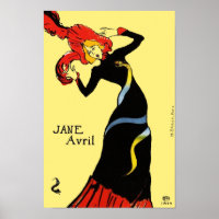 Poster/Imprimer : Toulouse Lautrec - Jane Avril