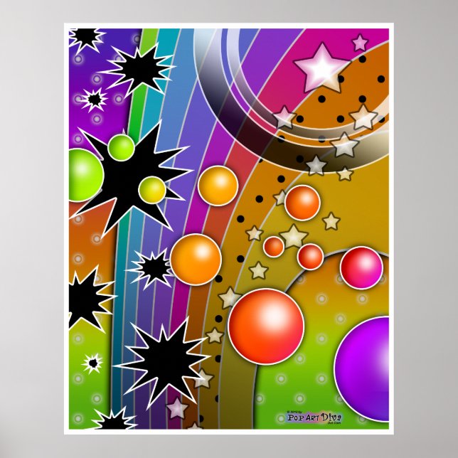Poster Poster, Imprimés - GRAND BANG NOIR TROUS POP ART (Devant)