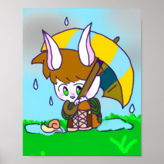 Poster poster, joli personnage original styoa le lapin