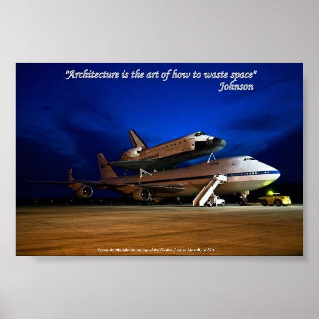Poster Poster, "L'architecture est l'art...espace de déch (Devant)
