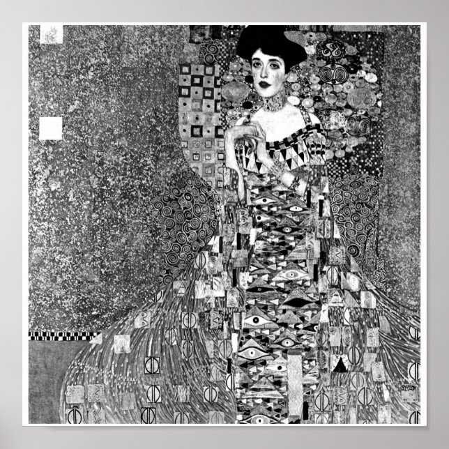 Poster Poster-Monochrome-Klimt (Devant)