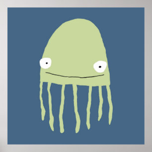 Poster Poster- Navy Jellyfish !