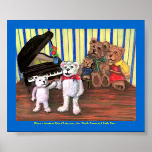 Poster Poster, première leçon de piano de Little Bear