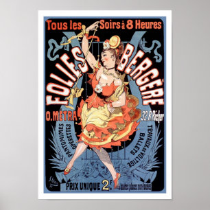 Poster Poster/Print: Folies Bergere - Cheret