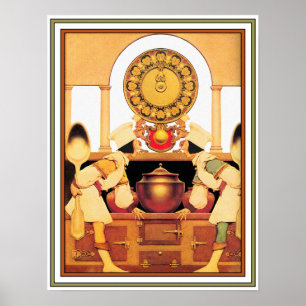 Poster Poster/Print: Two Pastry Cooks - Maxfield Parrish