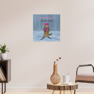 Poster Poster, Shred Gnar Ski Cat